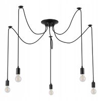 2 x Lampa sufitowa wisząca żyrandol LED 5xE27 oprawa LOFT PAJĄK