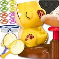 WYRZUTNIA LATAJĄCYCH KRĄŻKÓW DYSKÓW ZABAWKA KATAPULTA DLA DZIECI PREZENT