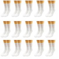 15 par SKARPETY białe BAWEŁNA polskie frotte CIEPŁE WYSOKIE MĘSKIE 43-46