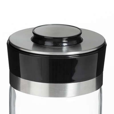 Pojemnik szkło/ stal nierdzewna z pokrywką push 0,7L na Arena.pl