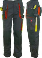 Wytrzymałe SPODNIE ROBOCZE do PASA męskie MOCNE
