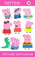 Tatuaże zmywalne Świnka Peppa