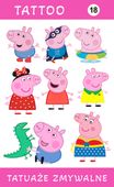 Tatuaże zmywalne Świnka Peppa