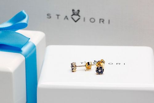 Złote kolczyki KZD3517 - Diament na Arena.pl