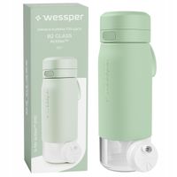 Butelka filtrująca Wessper B2 GLASS Actitex™ 500ml Mint