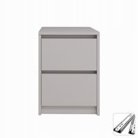 Praktyczna Szafka Nocna KASZMIR 2 szuflady stolik nocny loft