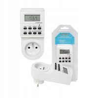 TIMER WŁĄCZNIK PROGRAMATOR CZASOWY LCD CYFROWY DO GNIAZDKA WTYCZEK TS-EF1