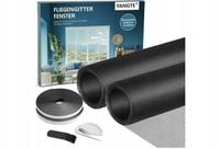 Moskitiera Siatka do okna YANGTE 150x130cm ochrona przed owadami czarna2szt