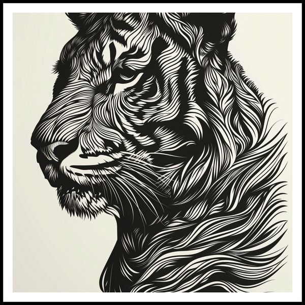 Plakat 90x90cm Tygrysi Gwizd zdjęcie 3