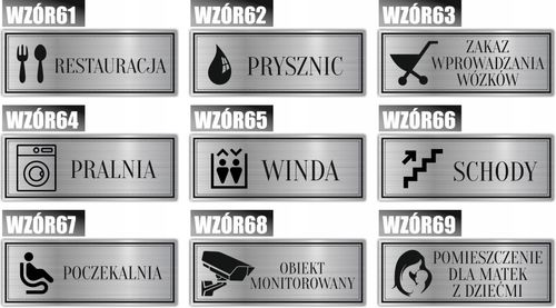 Tabliczka piktogram Grawerowana Informacyjna na Arena.pl