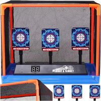 ELEKTRONICZNA TARCZA do NERF STRZELNICA 3 CELE EFEKTY DŹWIĘKOWE ŚWIETLNE