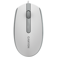 canyon mysz przewodowa m-10 biało - szara