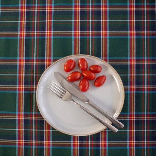 Obrus 138x100cm w zieloną kratę Boże Narodzenie Bawełniany Świąteczny na Arena.pl