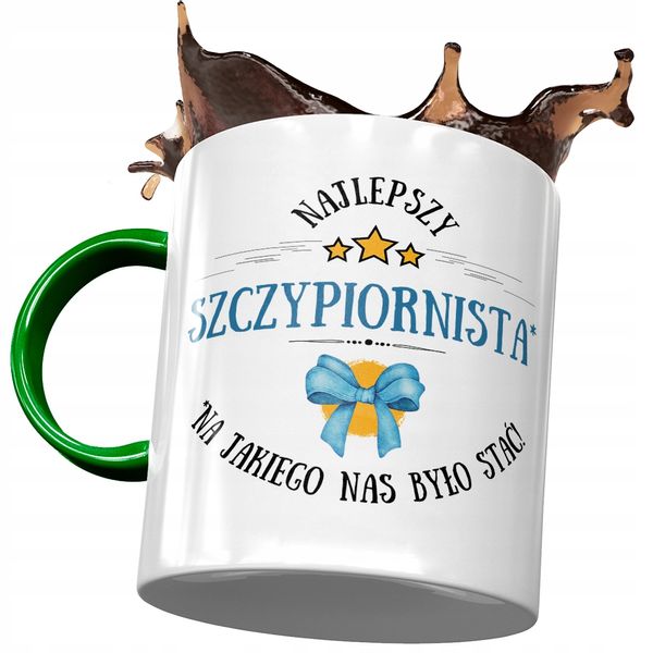 Kubek Zielony Dla Szczypiornisty Najlepszy Prezent Z Nadrukiem Ze Zdjęciem zdjęcie 1