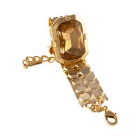 bransoletka z dużym kryształem i kryształkami preciosa (b25/jes/54au)