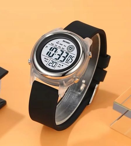 Zegarek damski elektroniczny pasek czytelna tarcza wiele funkcji na Arena.pl