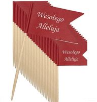 chorągiewka wielkanocna 30 szt. na wykałaczce chorągiewka