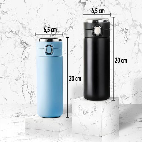 KUBEK TERMICZNY DUŻY TERMOS Z USTNIKIEM 420ML LCD SMART na Arena.pl