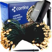 GIRLANDA SOLARNA LAMPKI 200 LED LAMPA OGRODOWA NA OGRÓD SOLAR 22M 600mAh