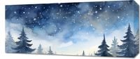 Obraz 70x30cm Tajemniczy Las o Zmierzchu