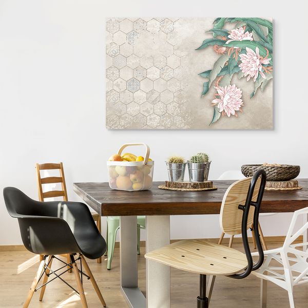 Obraz Ścienny Do Jadalni KWIATY Mozaika Marokańska Abstrakcja 30cm x 20cm zdjęcie 5