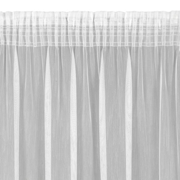 Firana gotowa na taśmie NICEA 140x270 Eurofirany biała zdjęcie 3