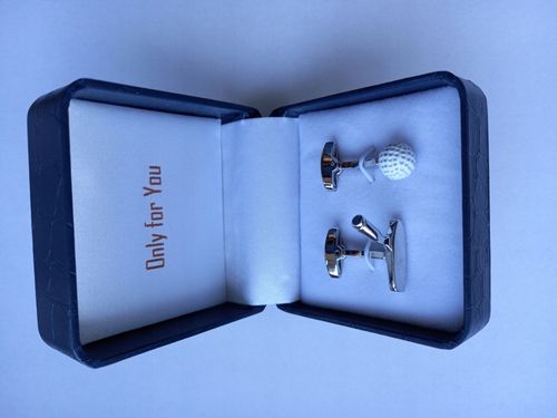 Spinki do mankietów Zestaw do Golfa Kij Putter Piłka HPC dla golfisty +Etui na Arena.pl