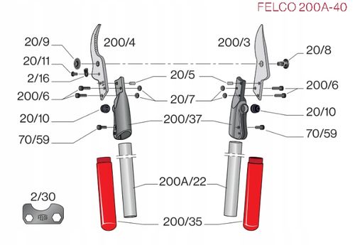 FELCO 200A-40 NOŻYCE DO GAŁĘZI 40CM na Arena.pl