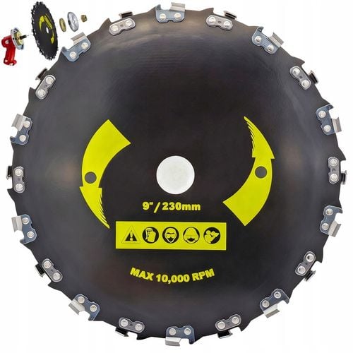 TARCZA DO KOSY SPALINOWEJ 230MM DO KOSZENIA TRAWY NÓŻ DO KRZEWÓW i na Arena.pl