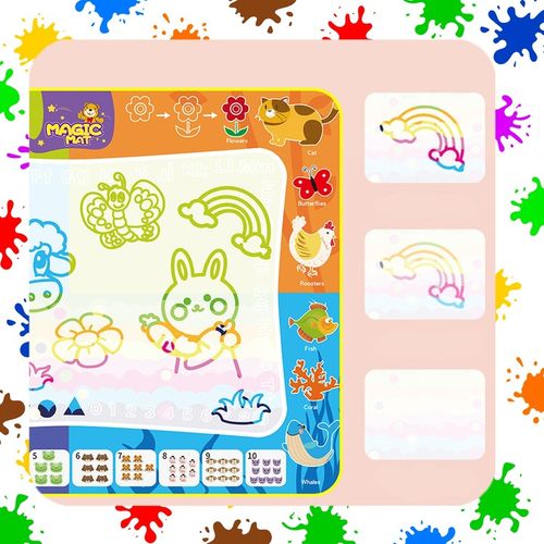 MATA WODNA DO MALOWANIA RYSOWANIA 120x90 PIECZĄTKI FORMY PISAKI ZESTAW XXL na Arena.pl