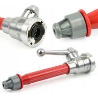 Prądownica do węża strażackiego 2'' SilverTools 52 mm z zaworem