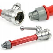 Prądownica do węża strażackiego 2'' SilverTools 52 mm z zaworem