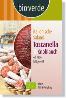 Salami toscanella plastry bio 80 g - bio verde
