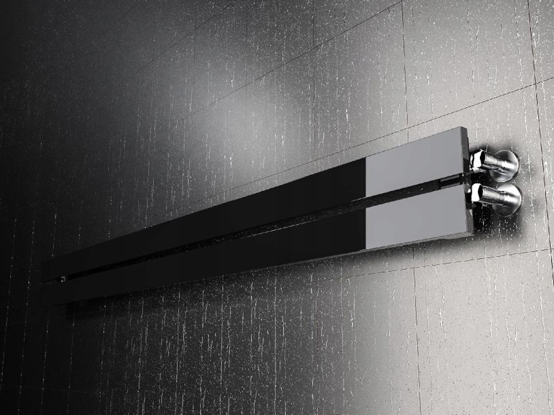 Grzejnik pokojowy poziomy BELLOSLIM 15x100 czarnyP zdjęcie 4