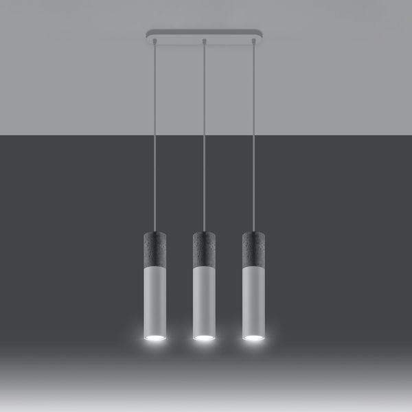 Lampa wisząca BORGIO 3L biały zdjęcie 3