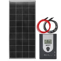 ZESTAW FOTOWOLTAICZNY 200W SOLARNY MPPT DO KAMPERA ŁODZI JACHTU