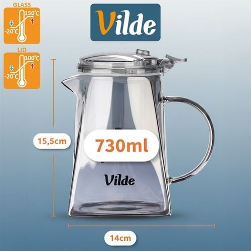 dzbanek szklany 730ml z zaparzaczem spustowym do herbaty ziół 259423 na Arena.pl