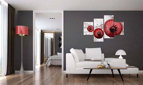 Obraz Płótno 120X80 Czerwone Dmuchawce 2 na Arena.pl