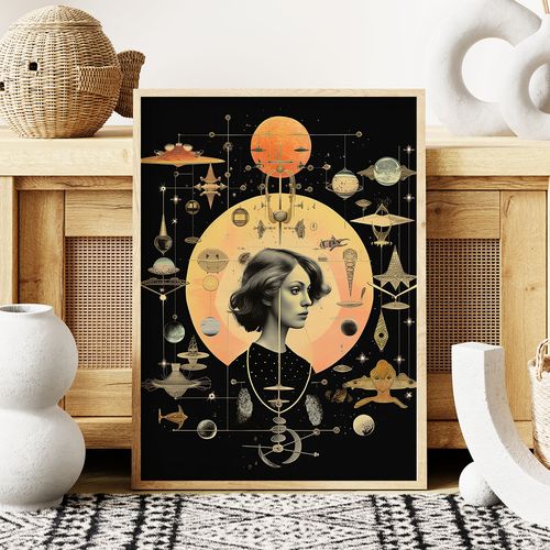 Plakat astrologia planety obraz 70x100 cm na Arena.pl
