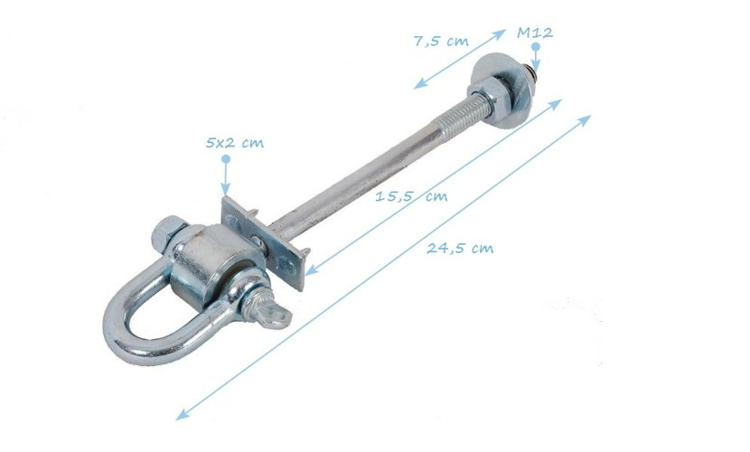 Zawiesie TYP D M12 160mm zdjęcie 2