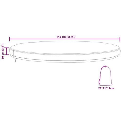 Pokrowiec na meble ogrodowe 142 x 142 x 10 cm na Arena.pl