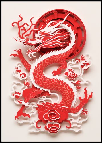 Plakat 67,5x95cm Czerwony Smok na Arena.pl