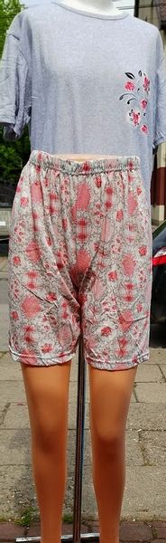 Piżama z Bawełny Komplet Koszulka Spodenki r. L zdjęcie 3