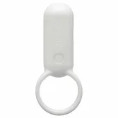 tenga svr smart vibe ring pearl white - pierścień wibrujący usb