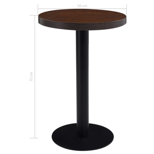 STÓŁ STOLIK BISTRO MDF 50 cm MDF BRĄZOWY na Arena.pl