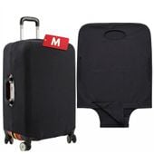 Pokrowiec na walizkę M CONSEE czarny elastyczny ochronny na bagaż kabinowy