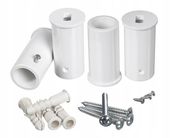 WIESZAKI DO GRZEJNIKA ŁAZIENKOWGO UCHWYTY 4 SZTUKI DŁUGIE 58mm BIAŁE