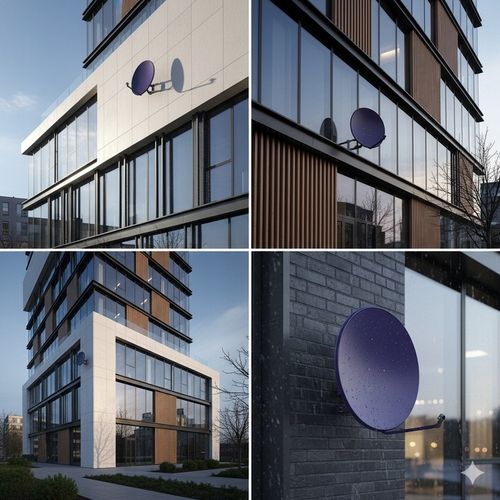 CZASZA ANTENA SATELITARNA 80CM PREMIUM 4K 8K GOTOWY ZESTAW CYBANTY na Arena.pl