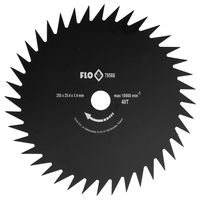 TARCZA TNĄCA DO KOSY SPALINOWEJ 250x25,4 MM 40 ZĘBNA FLO 79566 STAL WĘGLOWA