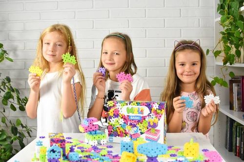Klocki Meli Basic różowe Pink 300 szt. - mini wafle na Arena.pl